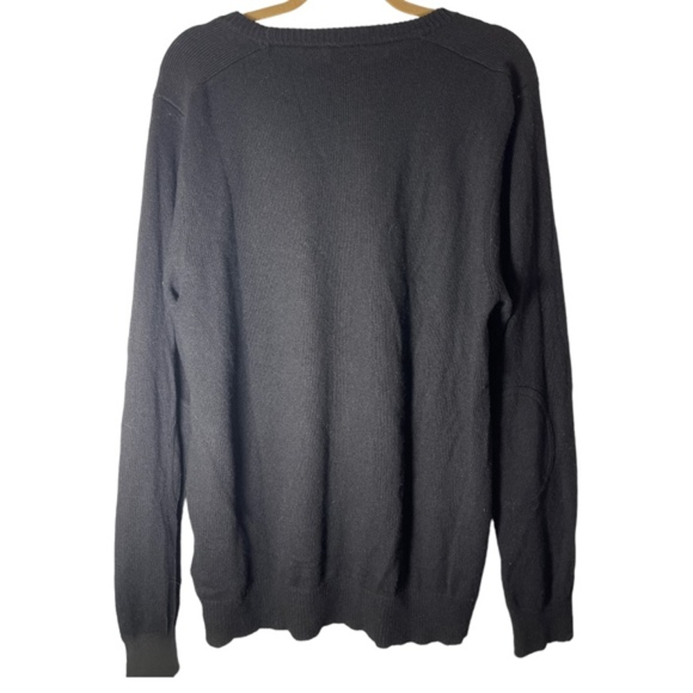 J.Crew Navy‎ Blue Crewneck Merino Wool Sweater with Elbow Patches